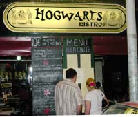 View from the outside of Hogwarts Bistro